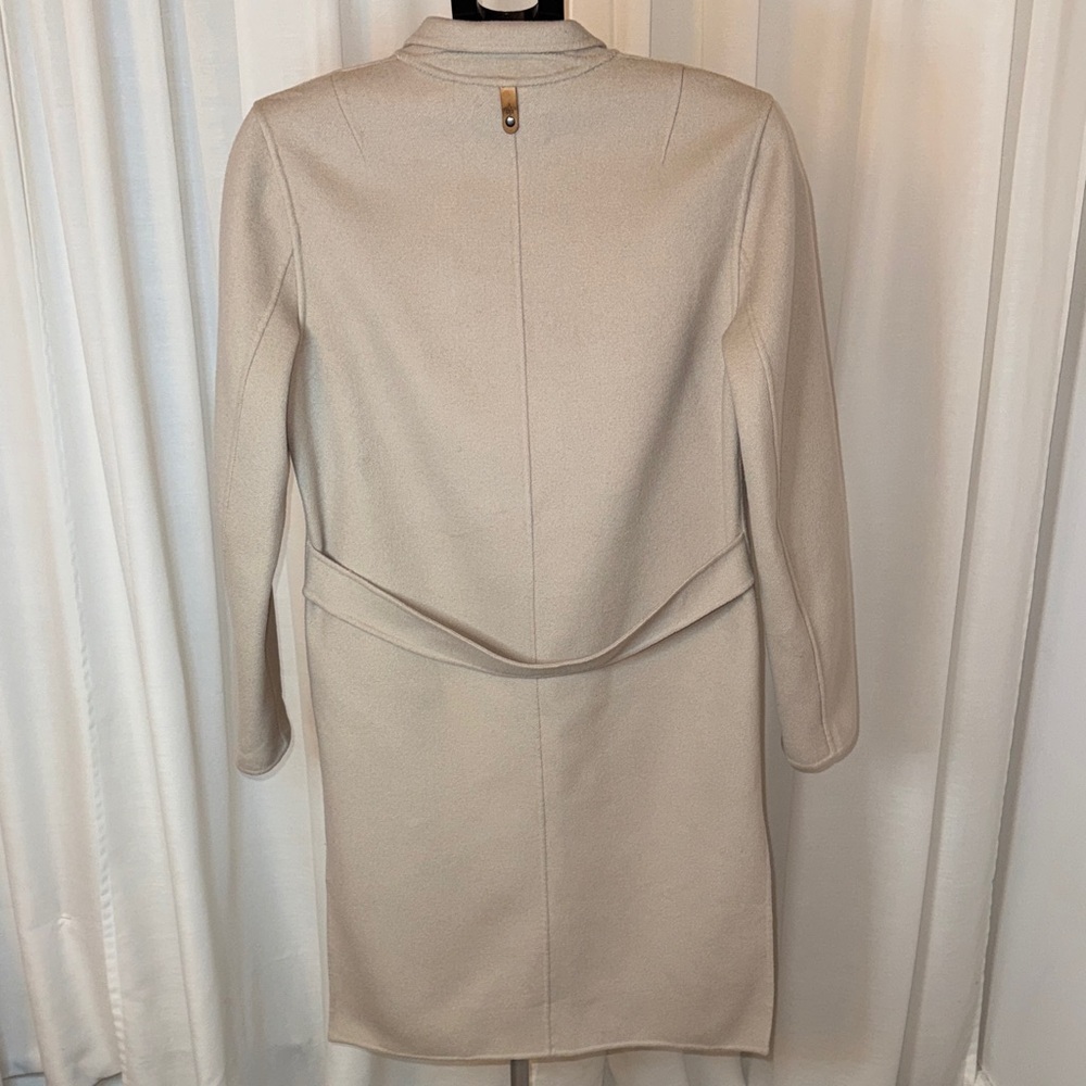 MACKAGE Double-Face 100% Wool Coat Sand Tan Spring OldMoney Aesthetic Size Small - Picture 4 of 10